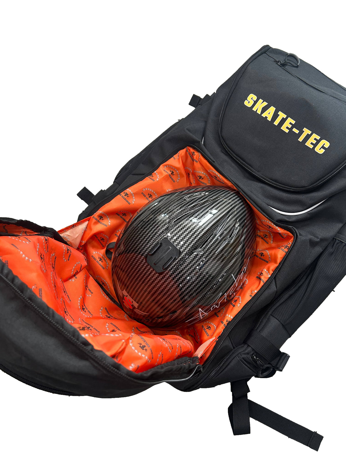 Skate-Tec Backpack — straps and carry