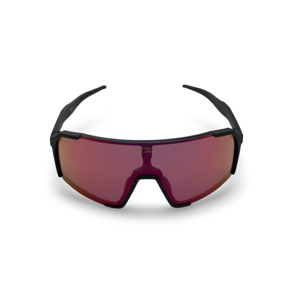Nagano Lüna junior glasses, black frame with red lens